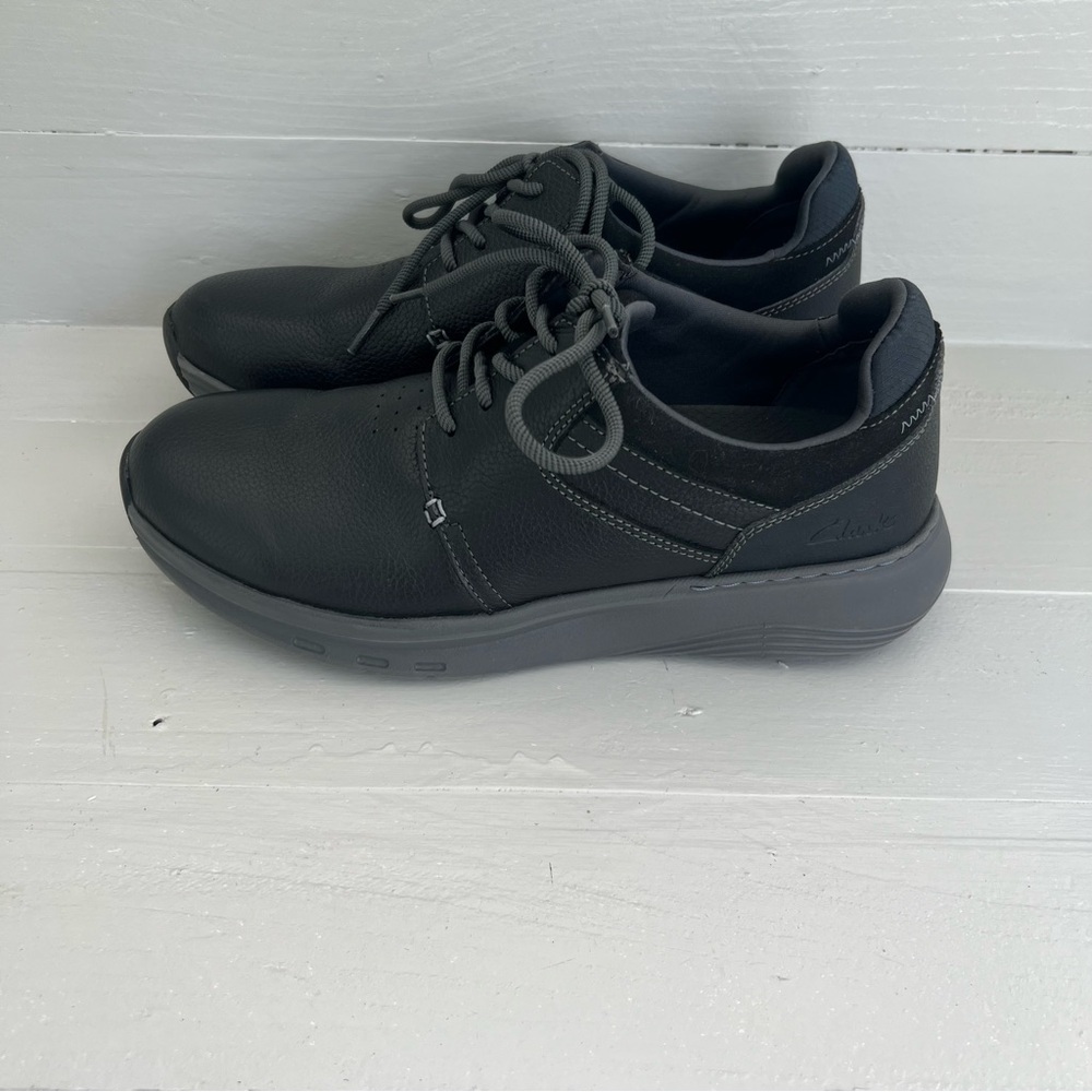 Clarks Motion Trek Oxford Black Dress Shoe Comfortable Men’s Sz9